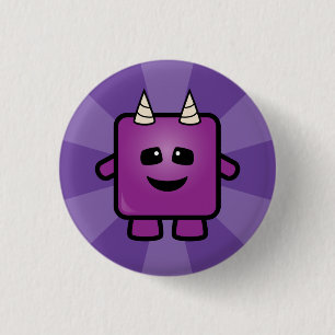 Badge Rond 2,50 Cm Mâche de monstre