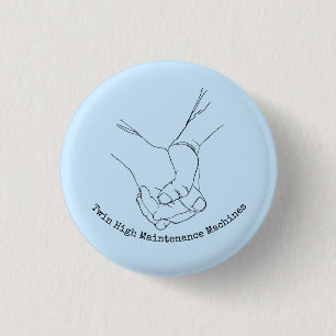 Badge Rond 2,50 Cm Machines jumelles de maintenance élevée