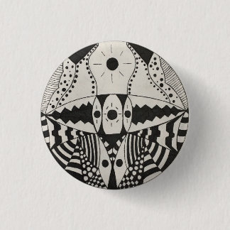 Badge Rond 2,50 Cm Mâchoire noire