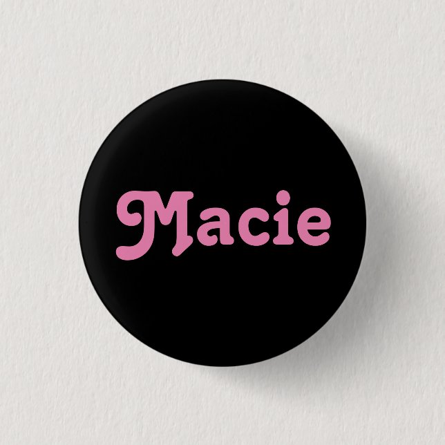 Badge Rond 2,50 Cm Macie du bouton (Devant)