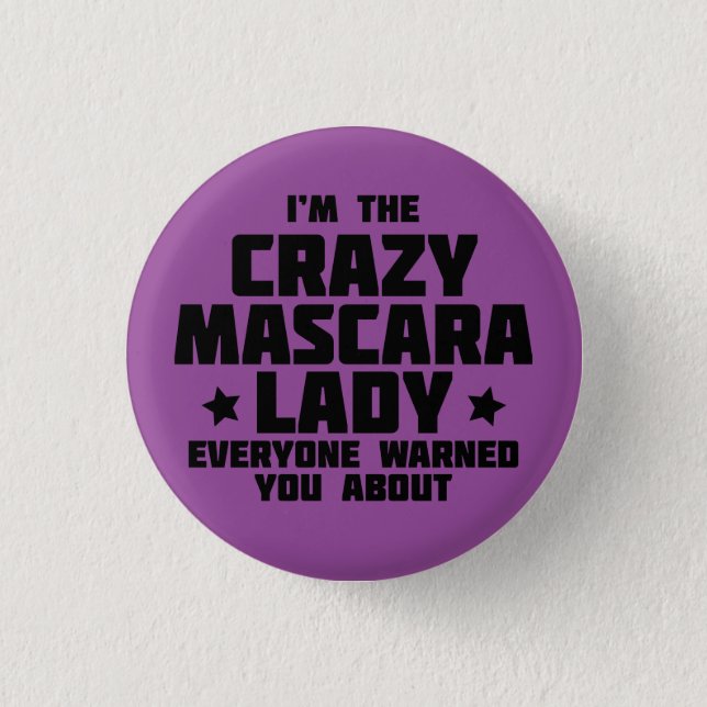 Badge Rond 2,50 Cm Madame folle de mascara (Devant)
