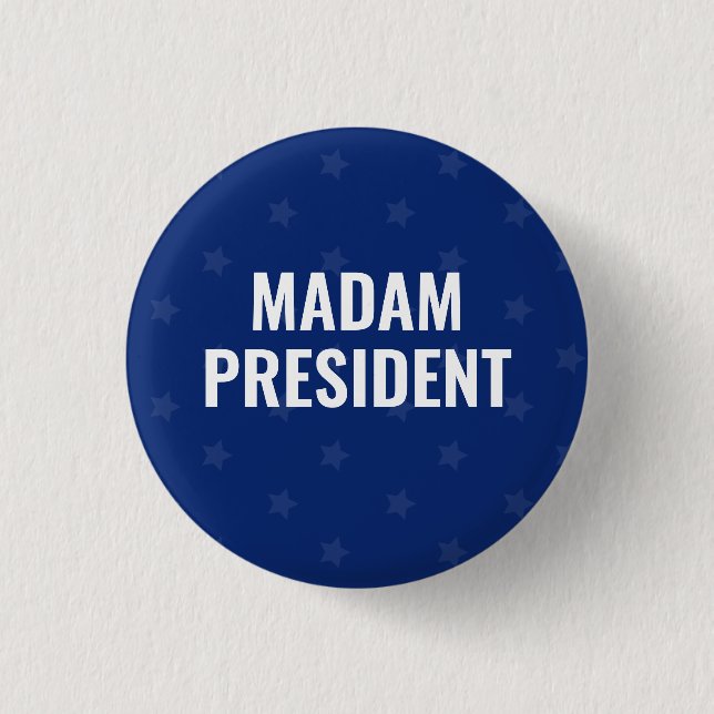 Badge Rond 2,50 Cm Madame la Présidente Harris 2024 (Devant)
