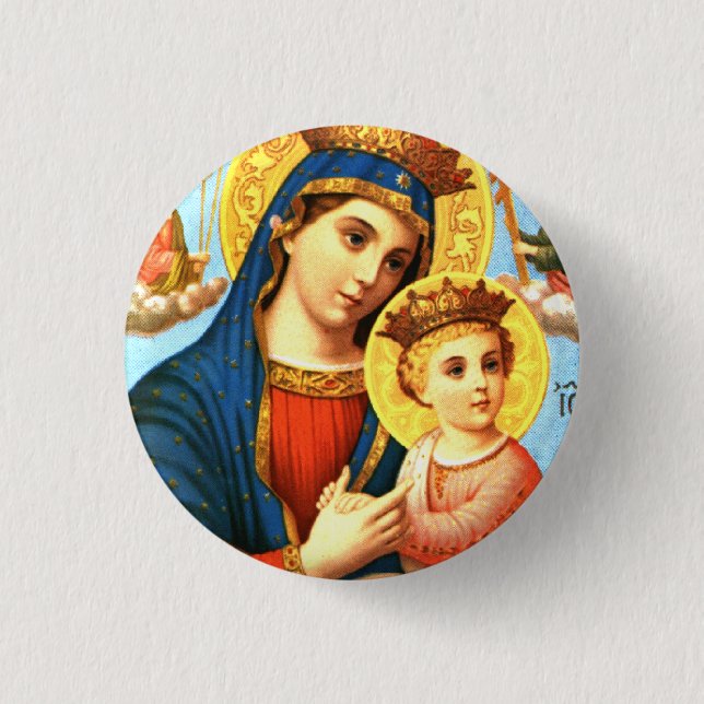Badge Rond 2,50 Cm Madonna Button (Devant)