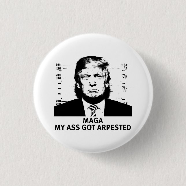 Badge Rond 2,50 Cm MAGA indiqué (Devant)