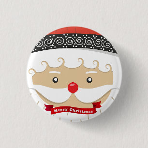 Badge Rond 2,50 Cm Magnifique, Magnifique, Bouton Sant Noël