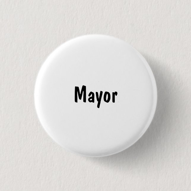 Badge Rond 2,50 Cm Maire (Devant)