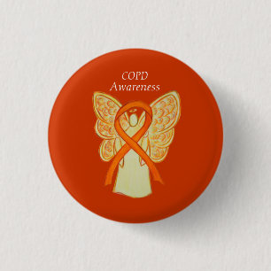 Badge Rond 2,50 Cm Maladie pulmonaire obstructive chronique Pin à ru
