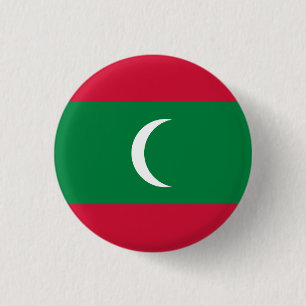 Badge Rond 2,50 Cm Maldives Flag