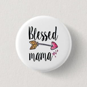Badge Rond 2,50 Cm Maman bénie