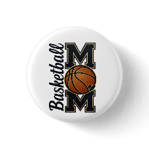 Maman de basketteuse de style universitaire en or 