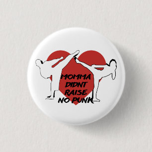 Badge Rond 2,50 Cm Maman n'a pas élevé de punk