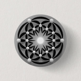 Badge Rond 2,50 Cm Mandala