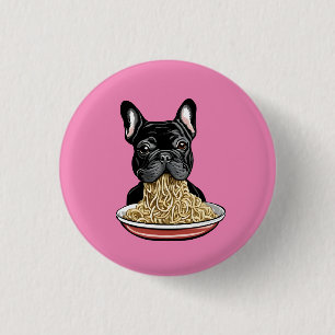 Badge Rond 2,50 Cm mangeur de nouilles
