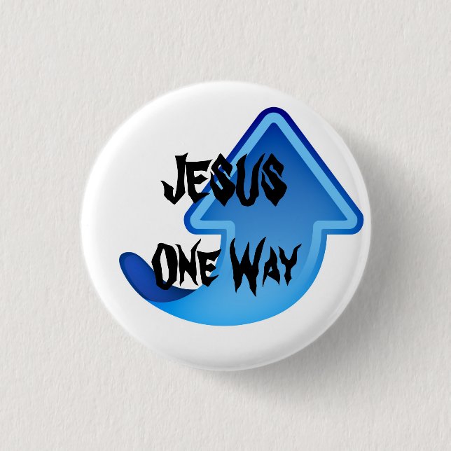 Badge Rond 2,50 Cm Manière de JÉSUS un (Devant)