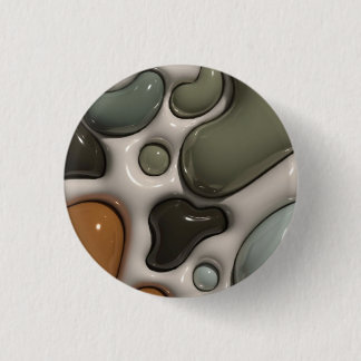 Badge Rond 2,50 Cm Marbre Vert Abstrait | Esthétique Moderne