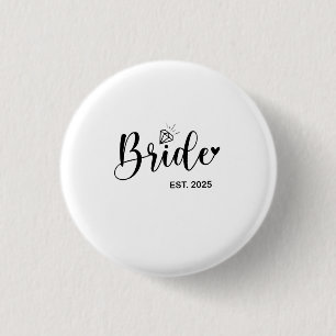 Badge Rond 2,50 Cm Mariée Annonce de mariage de printemps 2025