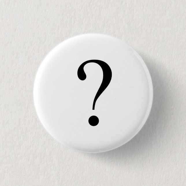 Badge Rond 2,50 Cm Marque de question (Devant)