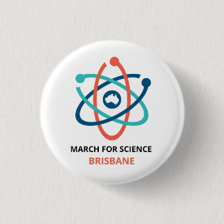 Badge Rond 2,50 Cm Mars pour la Science - Brisbane -