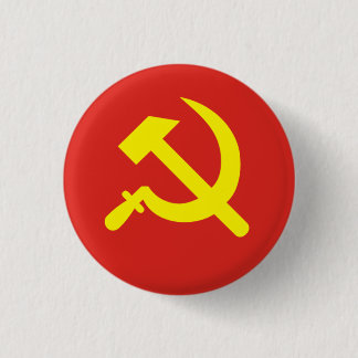 Badge Rond 2,50 Cm Marteau et faucille