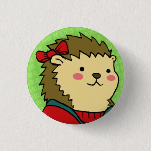 Badge Rond 2,50 Cm Masha font face au bouton (Devant)