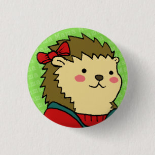 Badge Rond 2,50 Cm Masha font face au bouton
