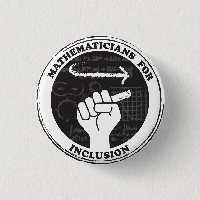 Badge Rond 2,50 Cm Mathéaticians pour l'inclusion button (Devant)