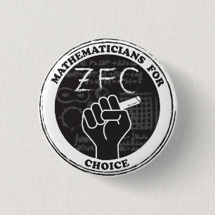 Badge Rond 2,50 Cm Mathematicians for Choice Button