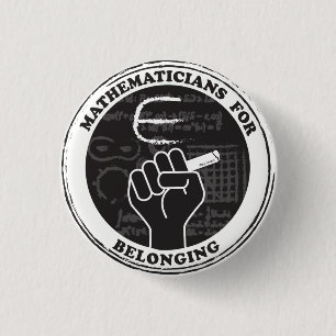 Badge Rond 2,50 Cm Mathématicians pour Belonging button