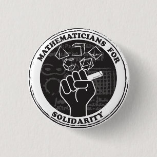 Badge Rond 2,50 Cm Mathématicians pour Solidarity Button