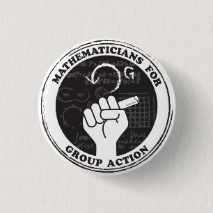 Badge Rond 2,50 Cm Mathématiciens pour le bouton d'action de groupe