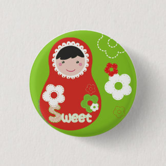 Badge Rond 2,50 Cm Matrioska Sweet Plaque