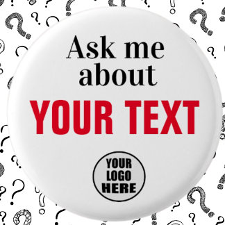 Badge Rond 2,50 Cm Me demander à propos du bouton personnalisé