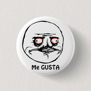 Badge Rond 2,50 Cm Me Gusta en pleine comédie