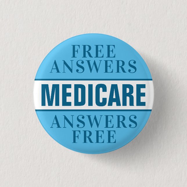 Badge Rond 2,50 Cm Me questionner sur Medicare (Devant)