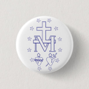Badge Rond 2,50 Cm Médaille de Notre-Dame des Grâces
