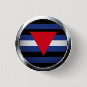 BADGE ROND 2,50 CM MEDALLION LEATHER QUEER PRIDE