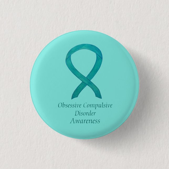 Badge Rond 2,50 Cm Médecine Obsessionnelle-Compulsive Sensibilisation (Devant)
