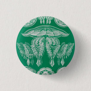 Badge Rond 2,50 Cm Méduse, Discomedusae par Ernst Haeckel