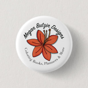 Badge Rond 2,50 Cm Megan Butzin conçoit le Pin