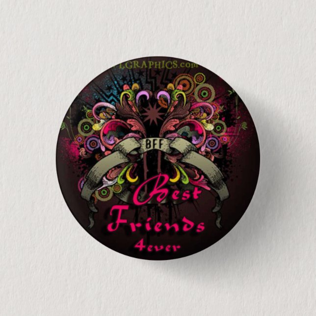 Badge Rond 2,50 Cm Meilleur ami (Devant)