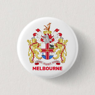 Badge Rond 2,50 Cm Melbourne, Australie - blason