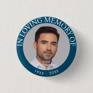 Badge Rond 2,50 Cm Mémorial photo personnalisé