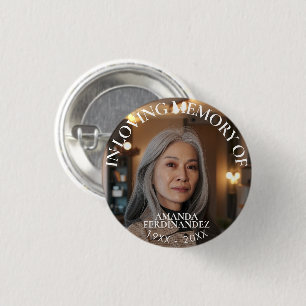 Badge Rond 2,50 Cm Mémorial photo personnalisé