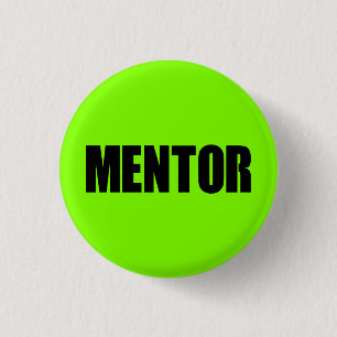 Badge Rond 2,50 Cm Mentor vert