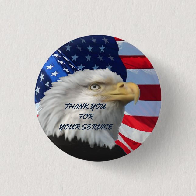 BADGE ROND 2,50 CM MERCI POUR VOTRE SERVICE (Devant)