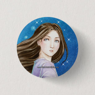 Badge Rond 2,50 Cm Mercury Brightman