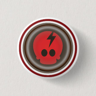 Badge Rond 2,50 Cm Mercury noir - bouton