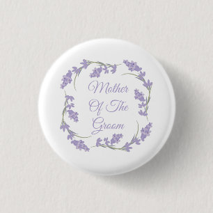 Badge Rond 2,50 Cm Mère de la lavande de chambre Lavande Fleur Wreath