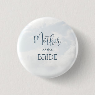 Badge Rond 2,50 Cm Mère de la mariée sur un nuage Bridal Shower
