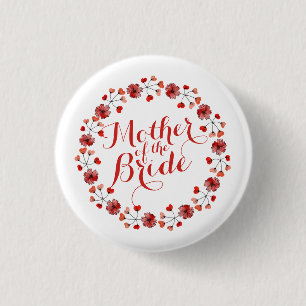 Badge Rond 2,50 Cm Mère du bouton élégant de Pin du mariage de